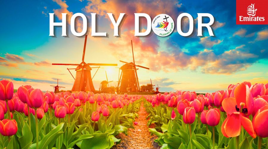 HOLYDOOR + KEUKENHOF TULIP GARDEN (Roma - Lourdes - Paris - Amsterdam) - Special Lebaran & Paskah 